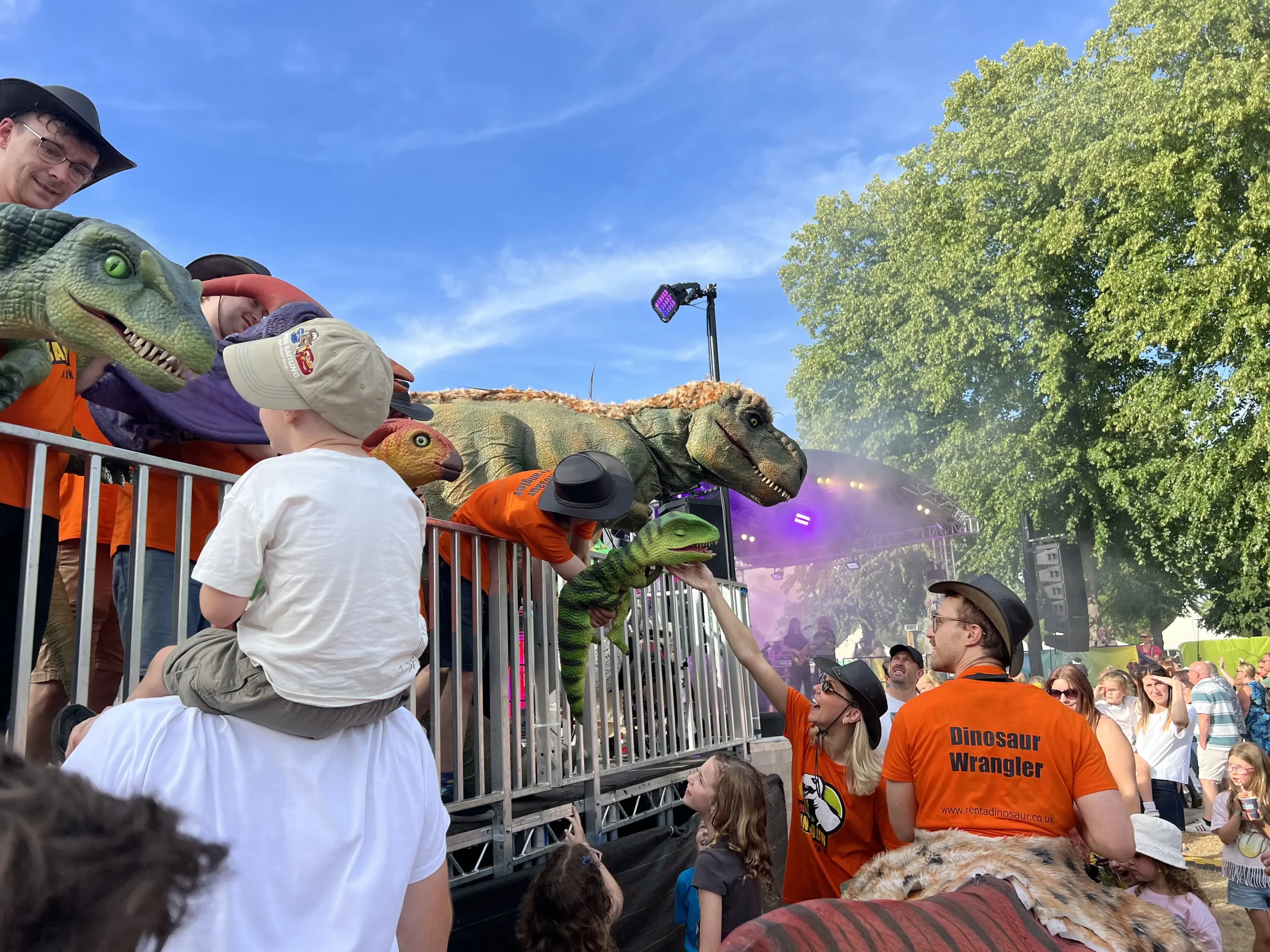 Dinosaur at a Festival
